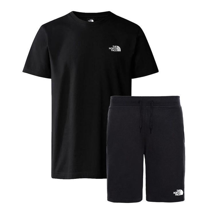 The North Face Black Simple Dome Short Set